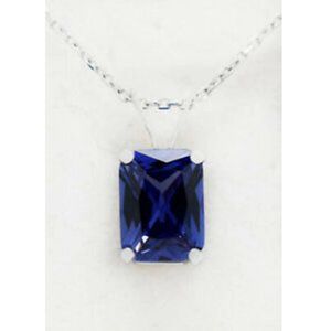 Tanzanite 1.67 Cts Pendant 14k White Gold